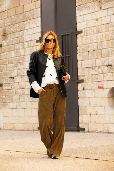 BERENICE - Blouson Garda Simili Cuir Black