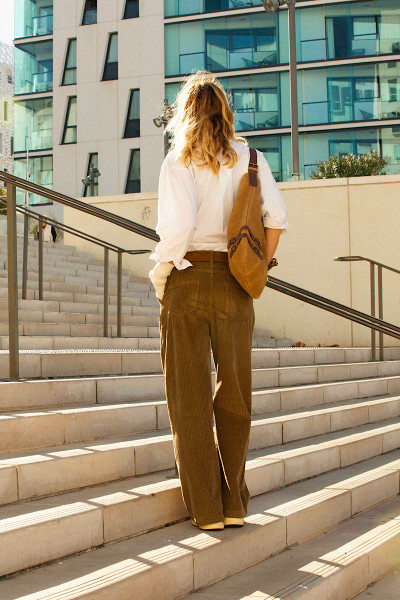 Souvenir - Pantalon Paris Velours Kaki