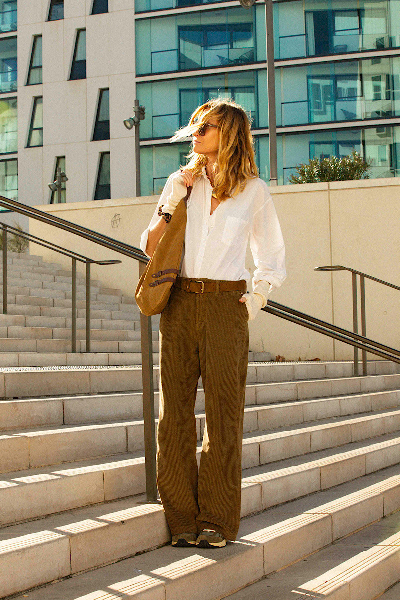 Souvenir - Pantalon Paris Velours Kaki