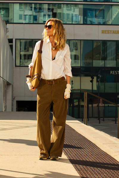 Maevy Mouvement Libre - Mitaines Feu Off White