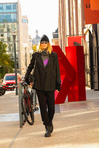 Souvenir - Pantalon Manhattan Cigarette Noir