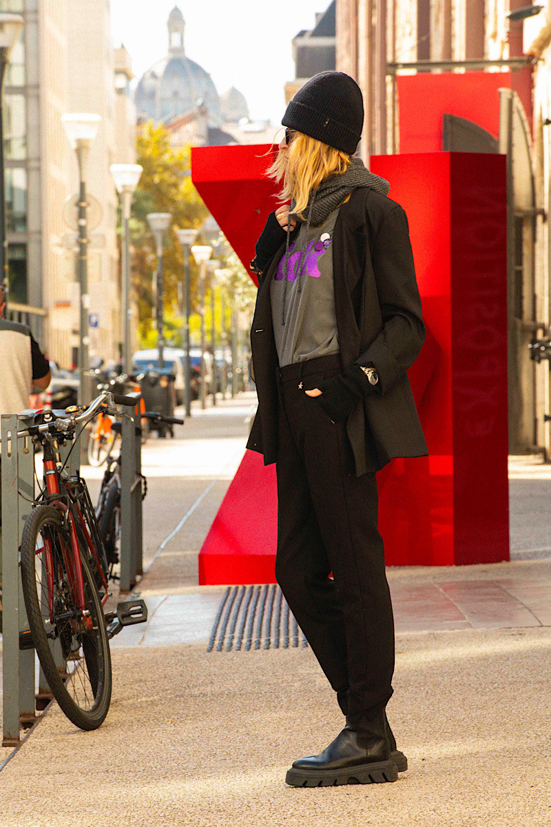 Souvenir - Pantalon Manhattan Cigarette Noir