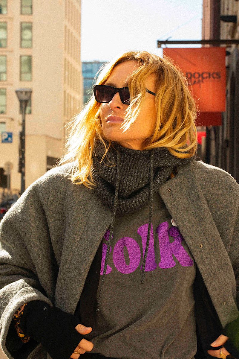 Maevy Mouvement Libre - Col Capuche Grislux