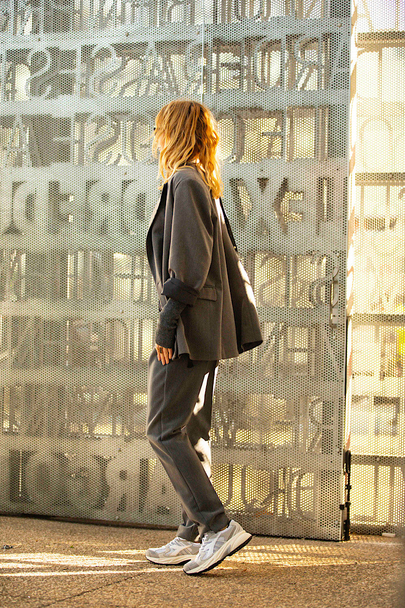 Souvenir - Pantalon Manhattan Cigarette Gris