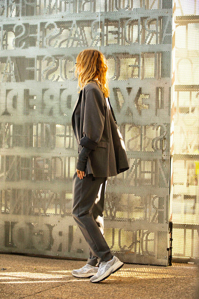 Souvenir - Pantalon Manhattan Cigarette Gris