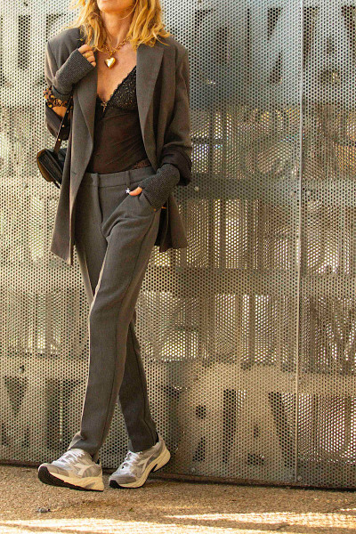 Souvenir - Pantalon Manhattan Cigarette Gris