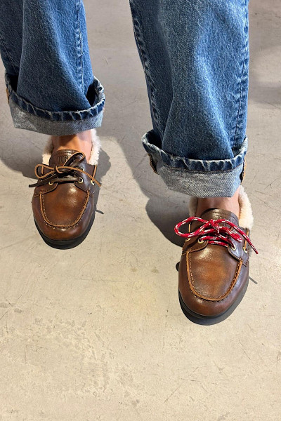 TORAL - Mocassin Nahua Marron Fourrure (2)