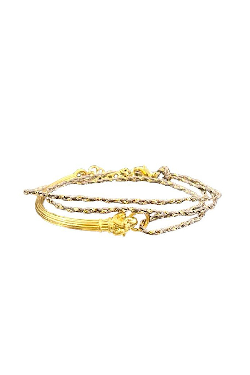 LOUISE HENDRICKS - Bracelet Belier Taupe