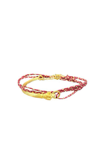 LOUISE HENDRICKS - Bracelet Belier Bordeaux