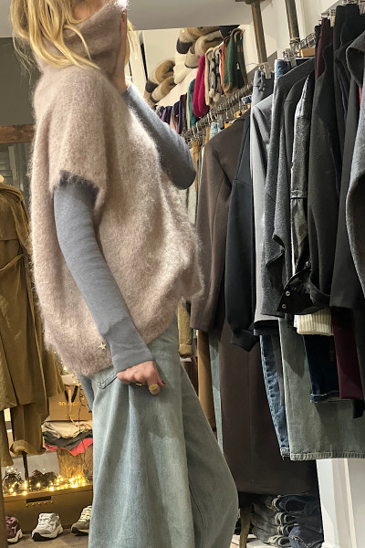 Souvenir - Pull Doudou Taupe (2)