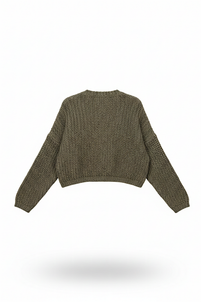 Souvenir - Cardigan Favori Kaki (2)