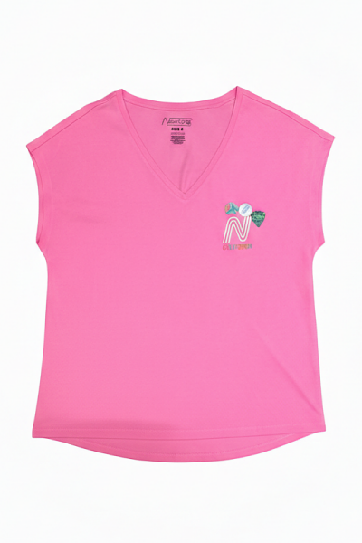 Newtone - Tshirt Ferdy Francis Punchy Pink