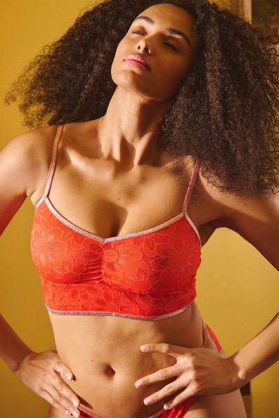 La Nouvelle - Brassière Haute Red Flower (2)