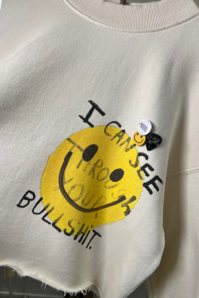 Newtone - Sweatshirt Porter Bullshit Natural