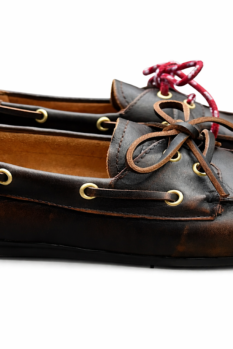 TORAL - Mocassin Nahua Cuir Gold