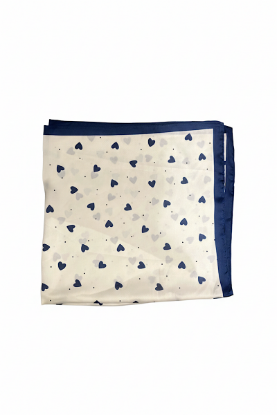Madone - Foulard Coeur Marine