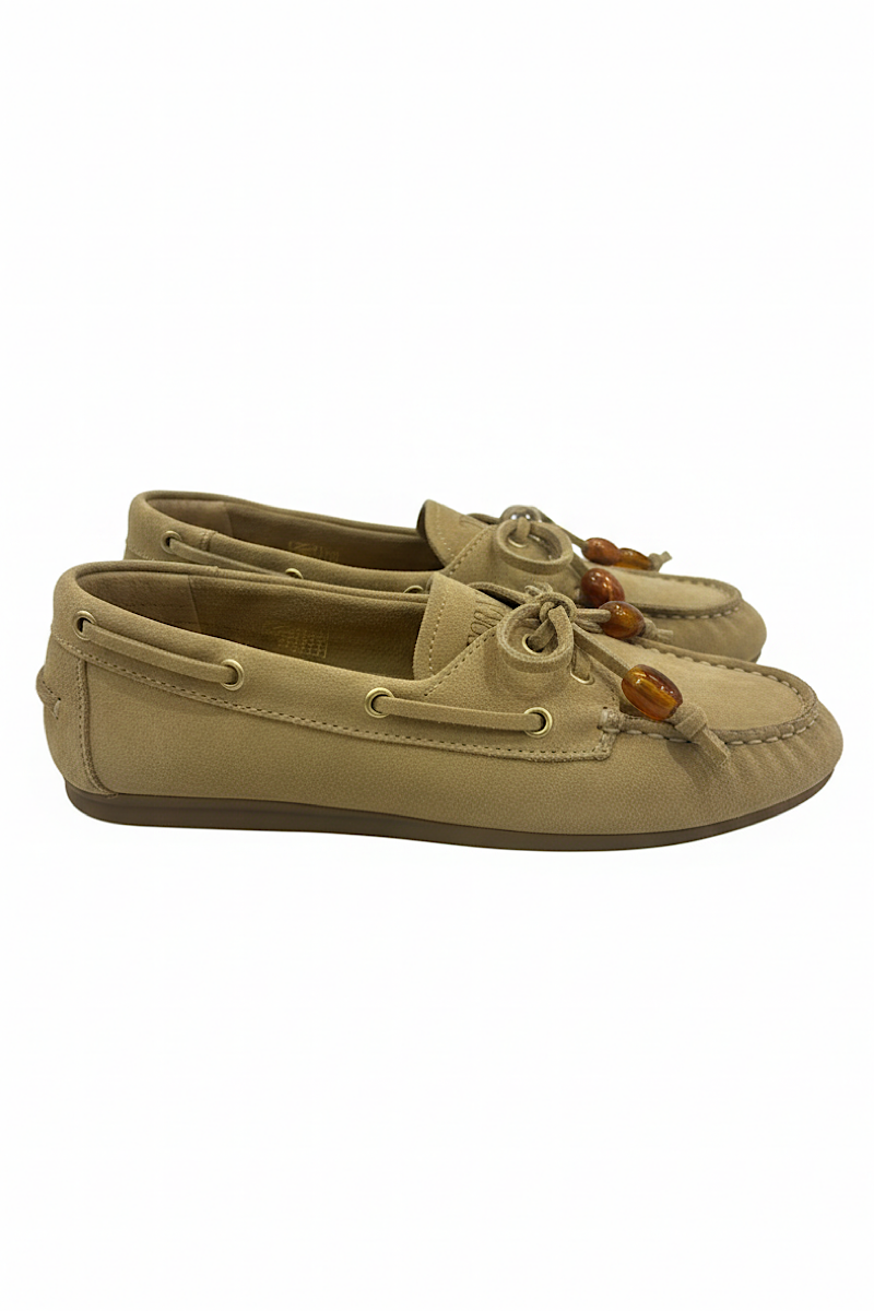 TORAL - Mocassin Ambar Suede Beige