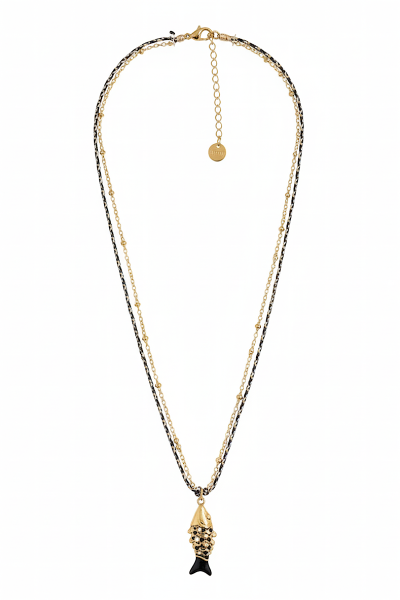 Madone - Collier Poisson Noir