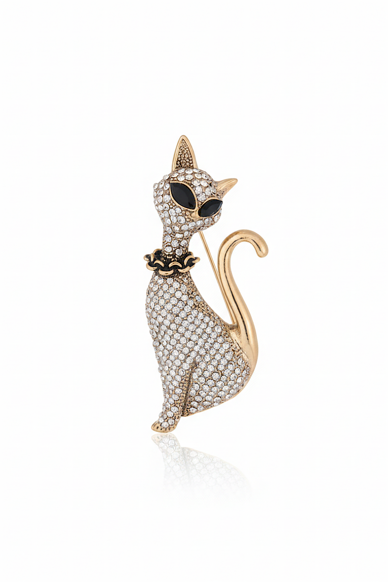  - Broche Chat Silver