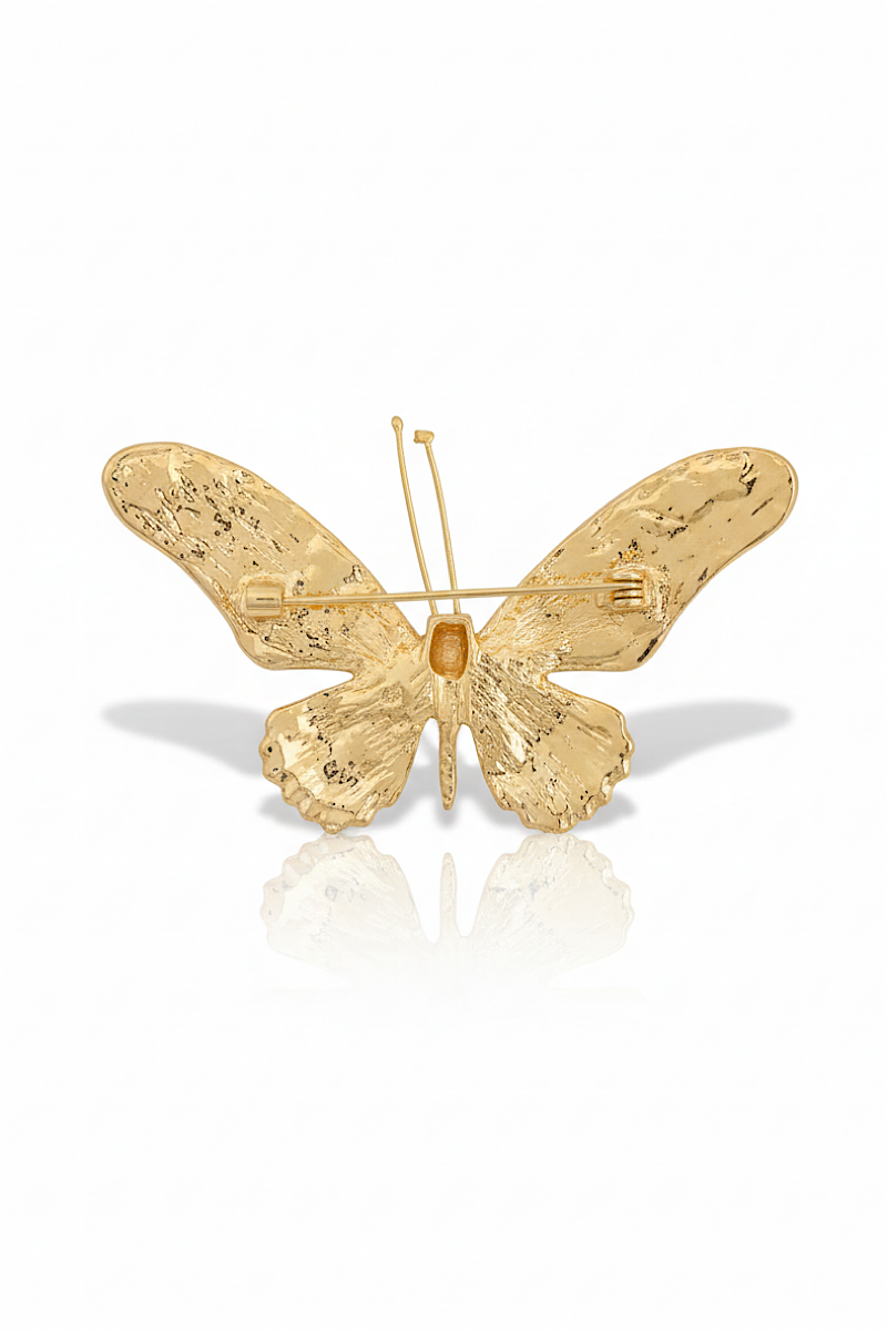  - Broche Butterfly Pink Black