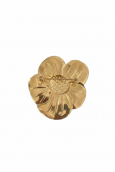  - Broche Fleur Or (2)