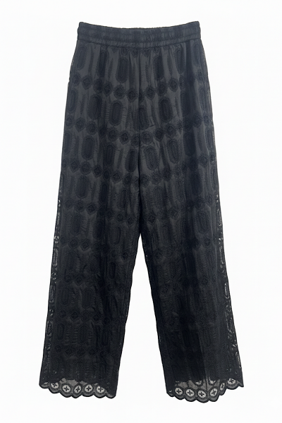 Souvenir - Pantalon Dentelle Noir