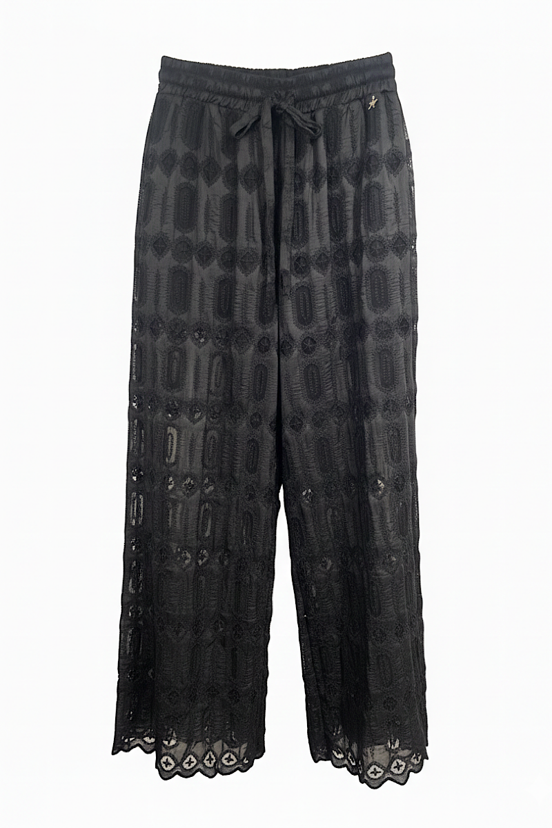 Souvenir - Pantalon Dentelle Noir