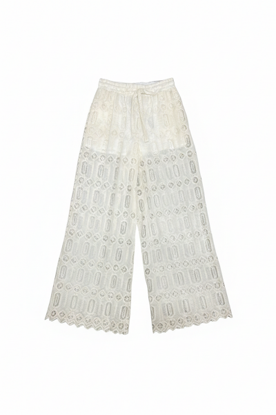 Souvenir - Pantalon Dentelle Ecru