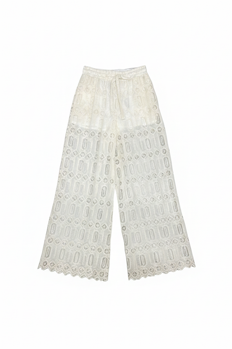 Souvenir - Pantalon Dentelle Ecru