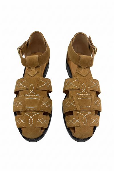 Madone - Sandales Ponza Camel