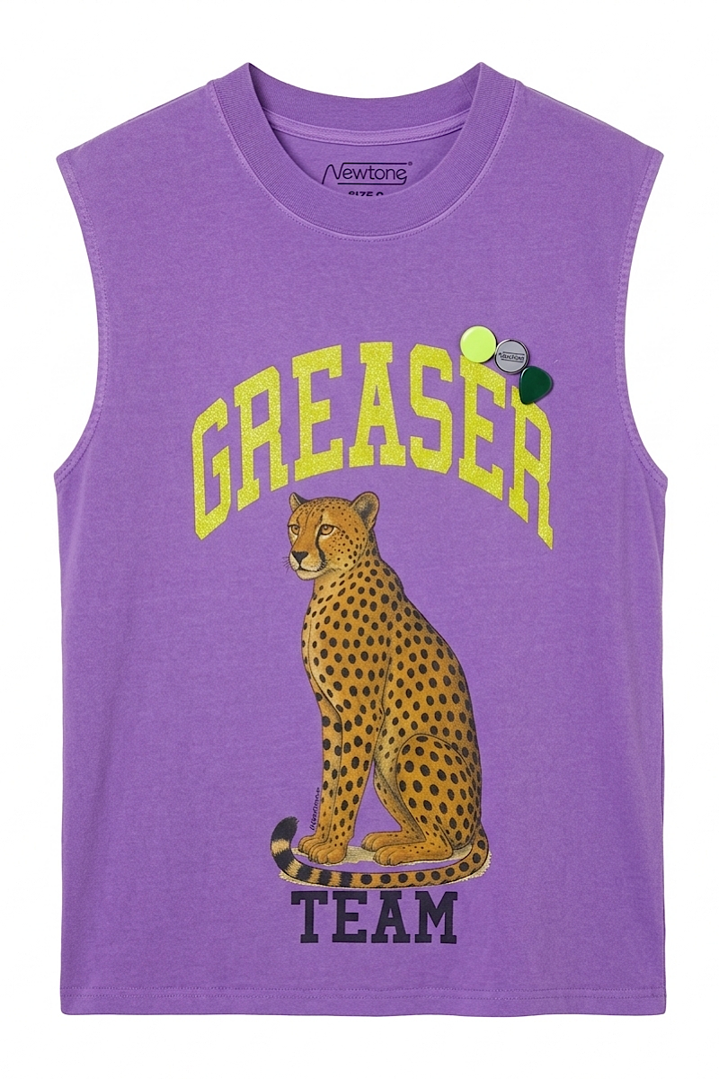 Newtone - Tshirt Biker Greaser Purple