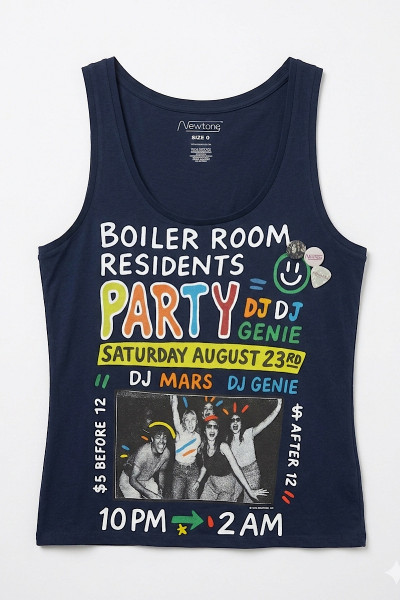  - T Shirt Debardeur Nattie Party Navy