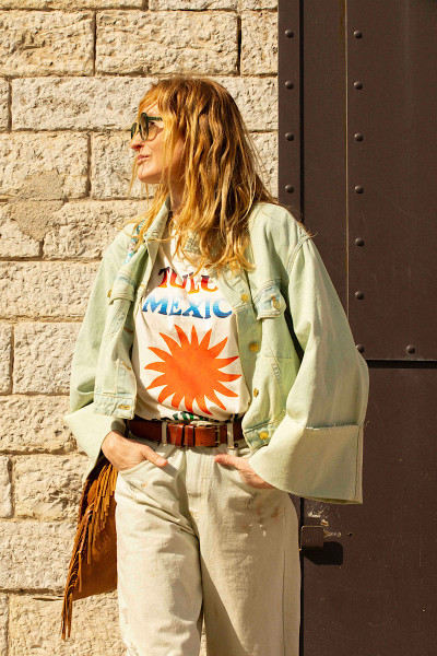 Newtone - Tshirt Trucker Tulum Natural