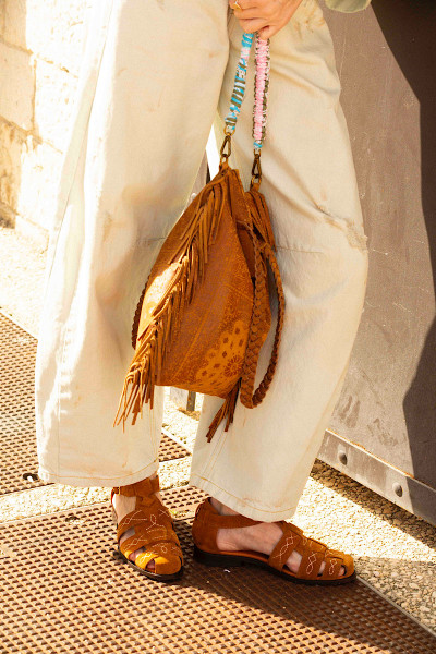 Madone - Sandales Ponza Camel