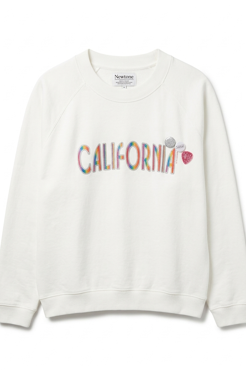  - Sweatshirt Egger California Dirty White
