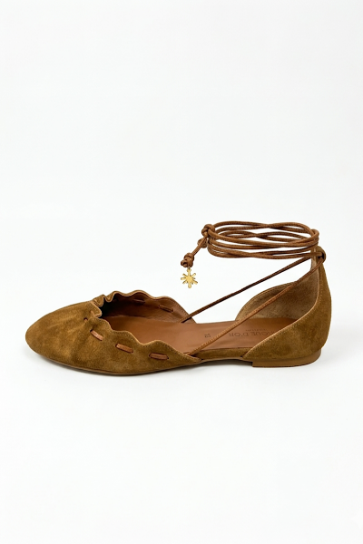 - Ballerines Raisa Suede Cognac