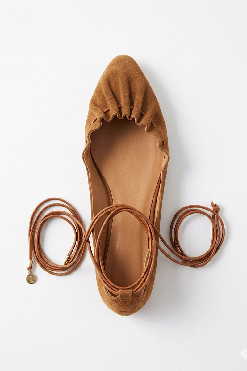  - Ballerines Raisa Suede Cognac