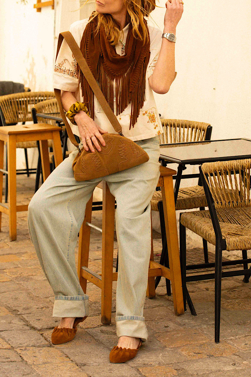  - Ballerines Raisa Suede Cognac