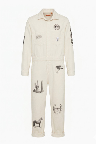 Newtone - Jumpsuit Stamp Natural