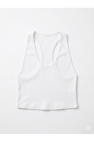  - Debardeur Cropped White
