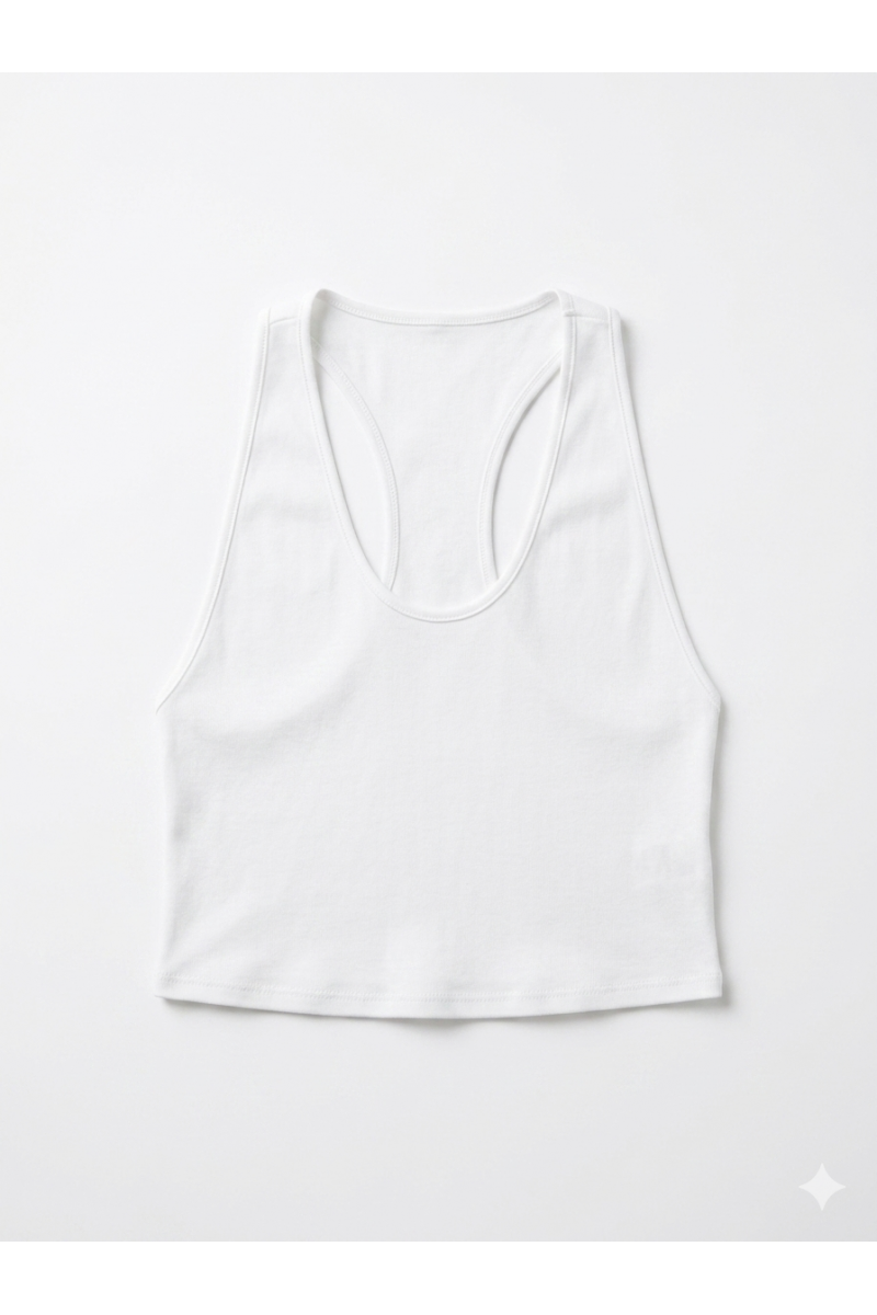  - Debardeur Cropped White