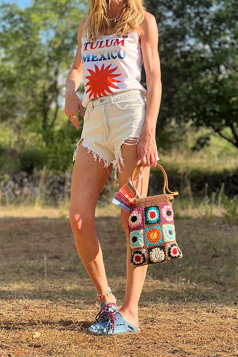 Newtone - Tshirt Debardeur Nattie Tulum Dirty White