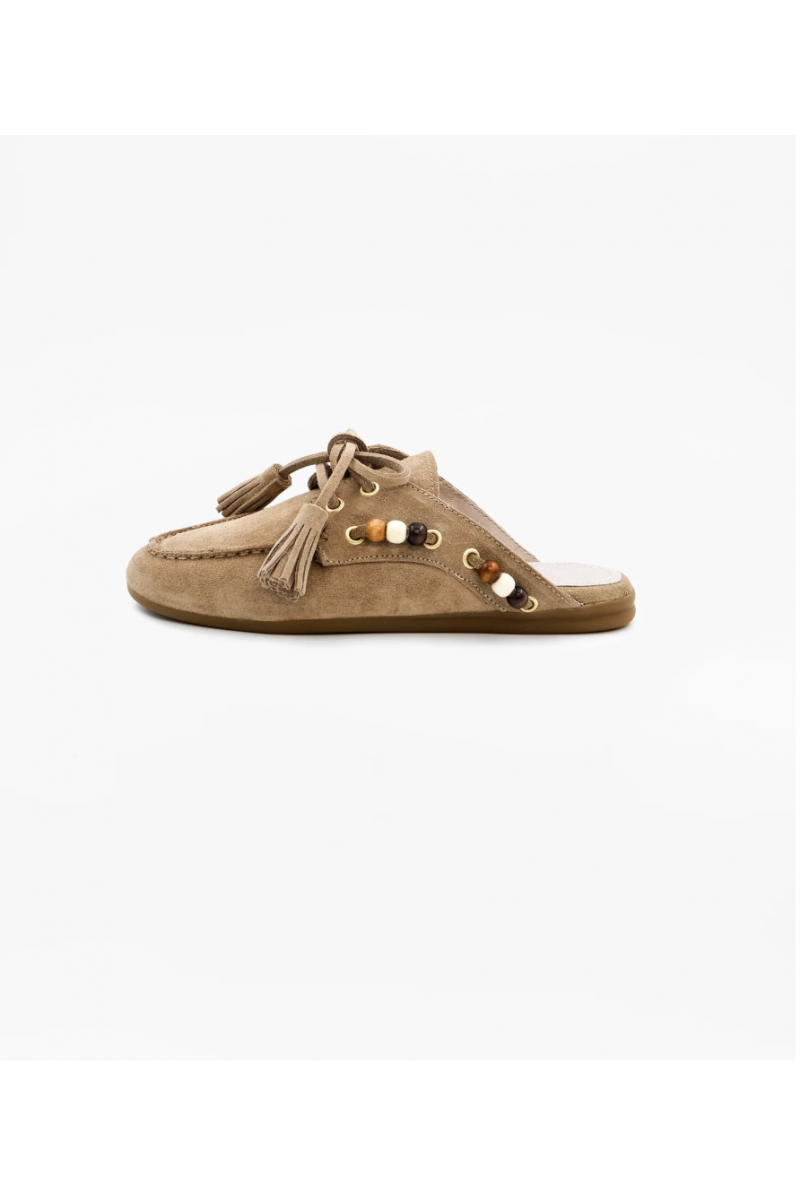 TORAL - Mules Mocassin Killian Taupe