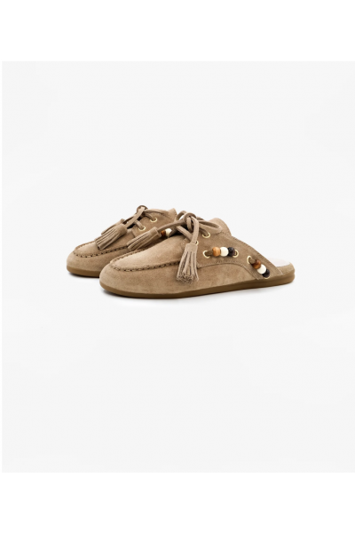 TORAL - Mules Mocassin Killian Taupe (2)