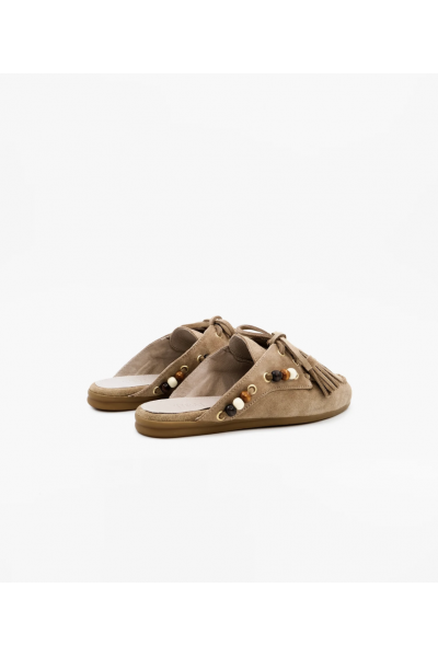 TORAL - Mules Mocassin Killian Taupe