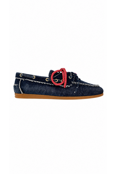 TORAL - Mocassin Nahua Noir Denim