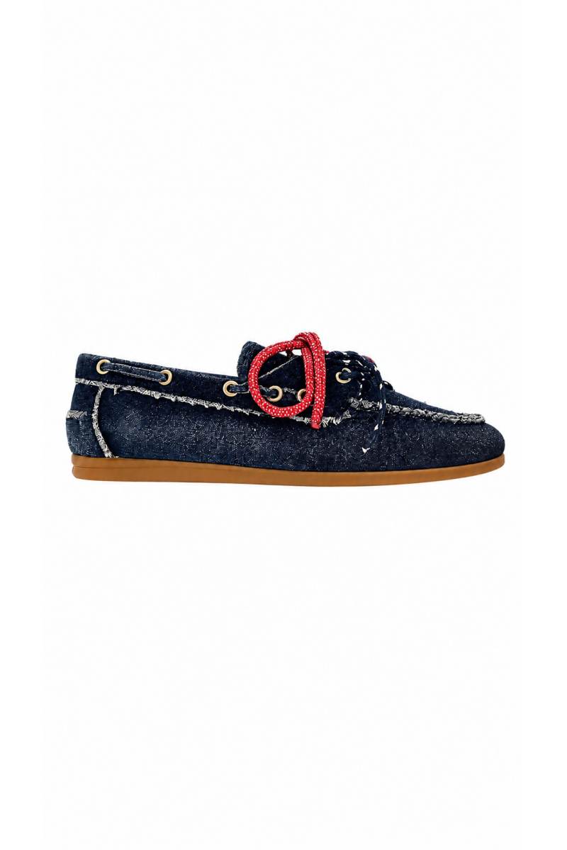 TORAL - Mocassin Nahua Noir Denim