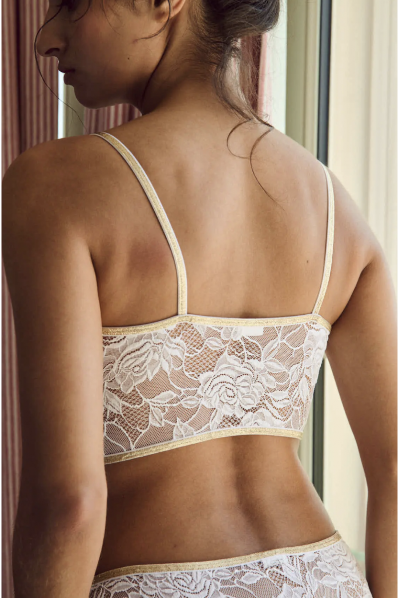 La Nouvelle - Brassiere Haute Georgia Snow Lace