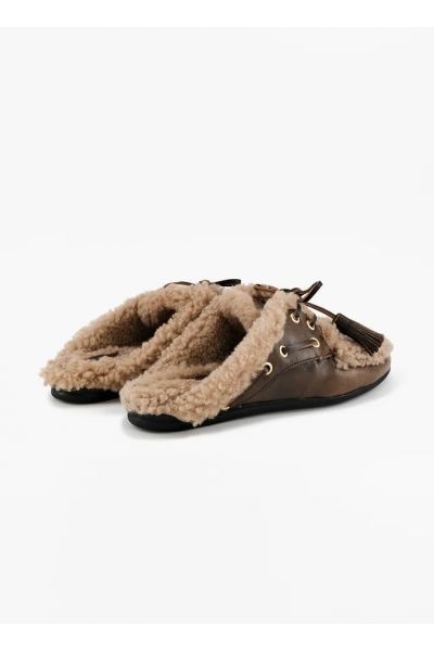 TORAL - Mules Mocassin Killian Winter Gold