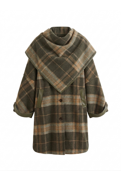 BERENICE - Manteau Tartan